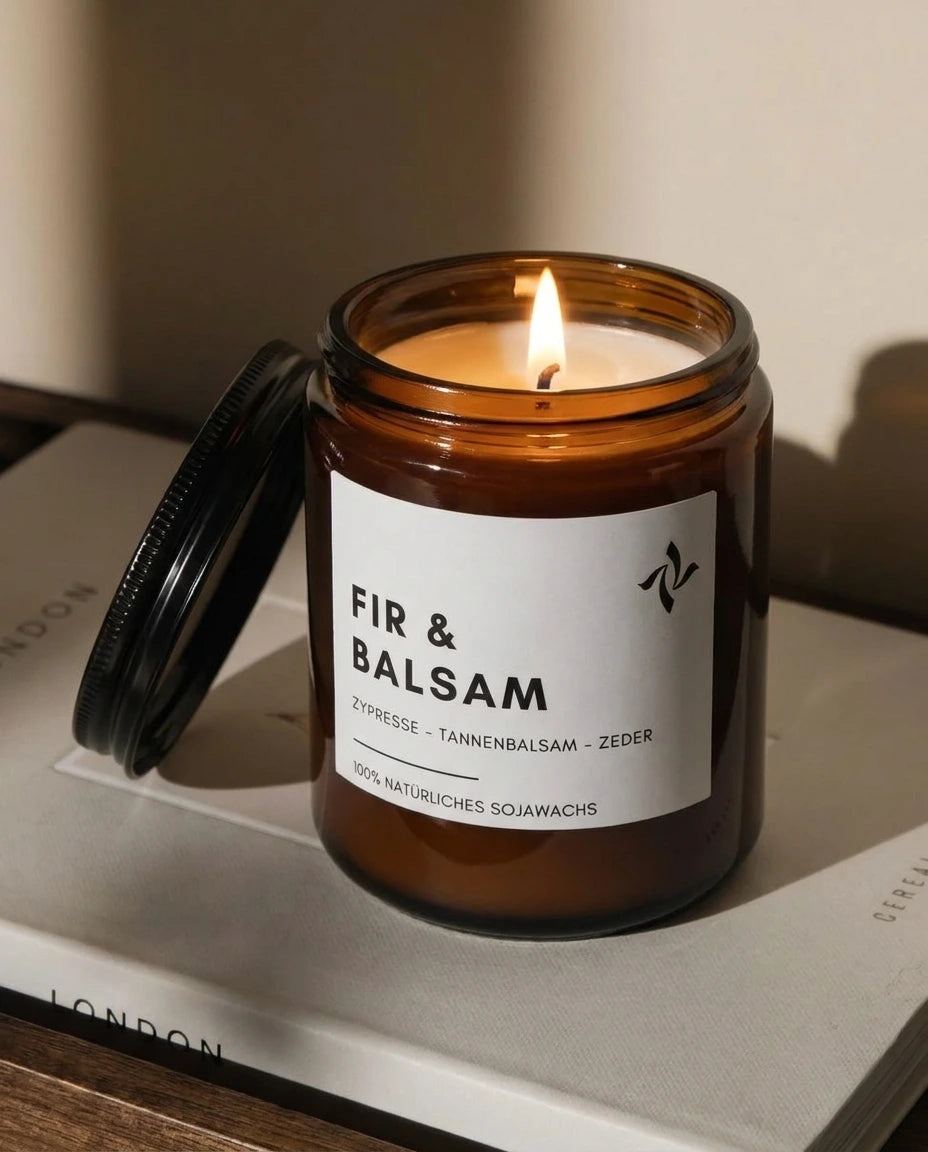 FIR & BALSAM | Duftkerze FIR & BALSAM im Glas aus Sojawachs | seven.Lights