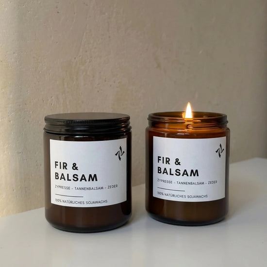 FIR & BALSAM | Duftkerze FIR & BALSAM im Glas aus Sojawachs | seven.Lights