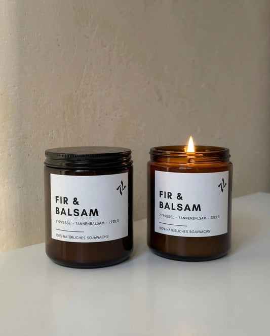 FIR & BALSAM | Duftkerze FIR & BALSAM im Glas aus Sojawachs | seven.Lights